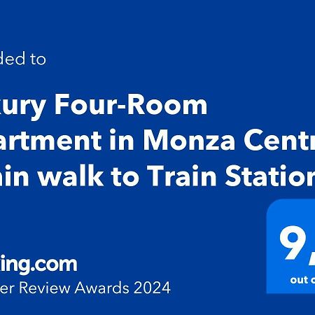 Luxury Four-Room Apartment In Monza Centro - 2 Min Walk To Train Station ภายนอก รูปภาพ